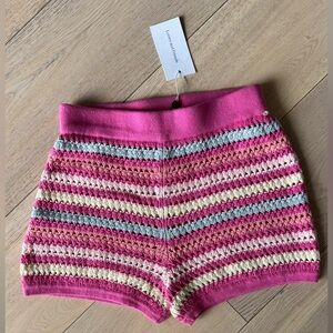 Lovers + Friends Multicolor Striped High Waist Shorts